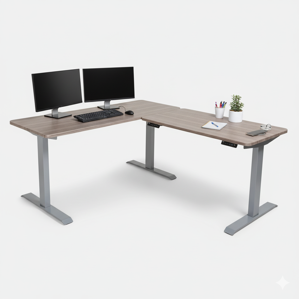 Elevé Corner – Dual Motor L-Shaped Electric Desk