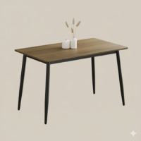 Elara Contemporary Wood Table