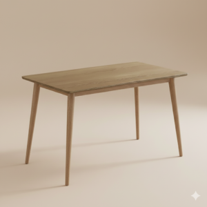 Arlo Modern Table With Wooden Base