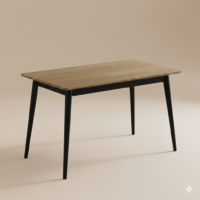 Arlo Modern Table With Wooden Base
