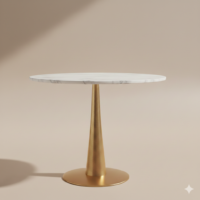 Aurelia Marble Pedestal Table