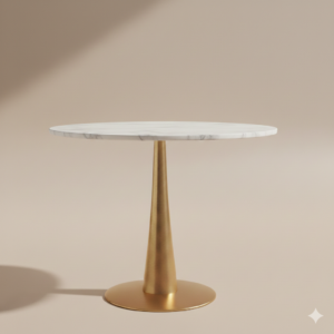 Aurelia Marble Pedestal Table