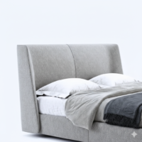 Lunaro Modern Upholstered Platform Bed