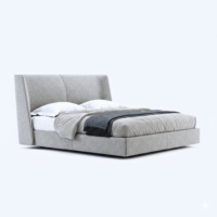 Lunaro Modern Upholstered Platform Bed