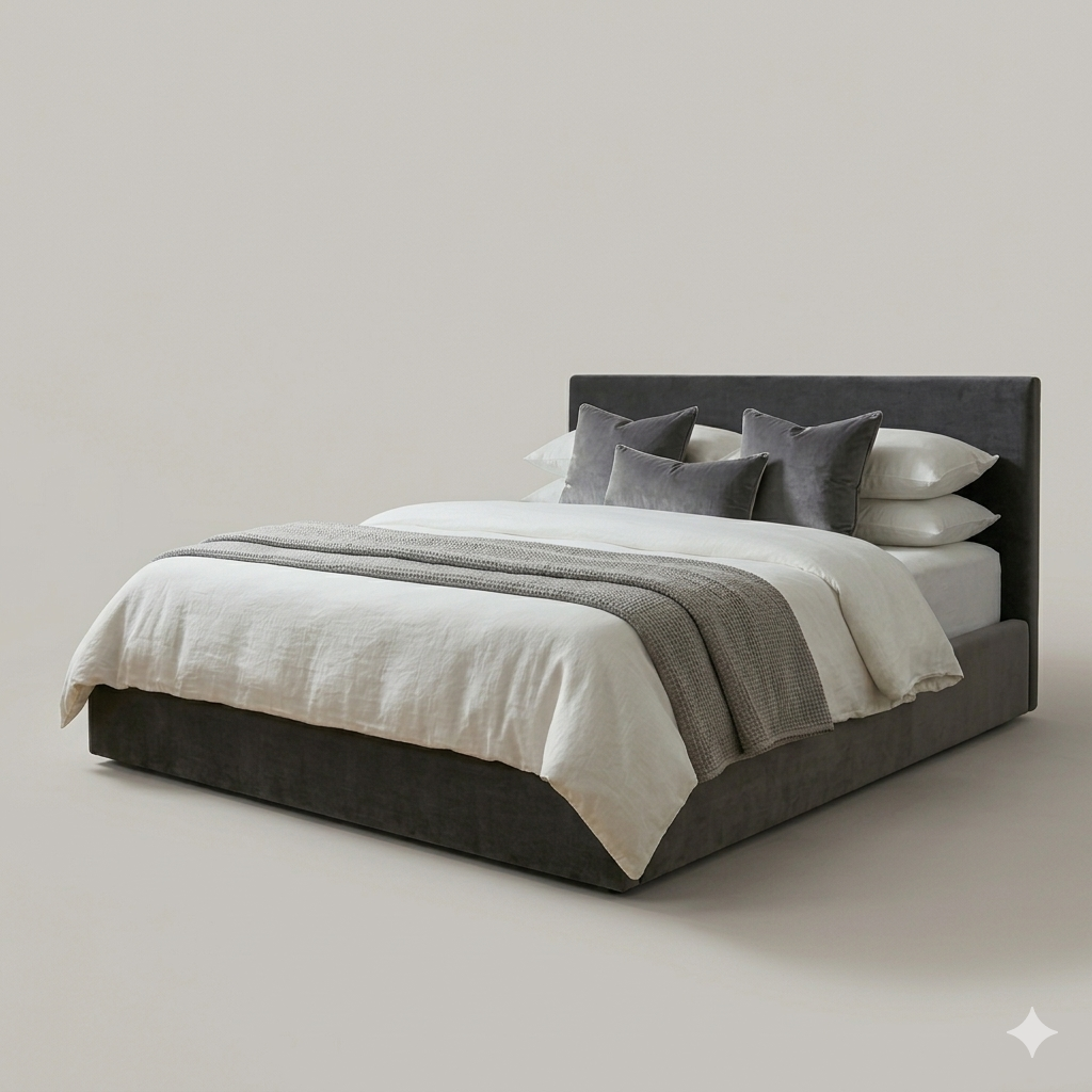 The Aurelius Modern Panel Bed The Aurelius Modern Panel Bed
